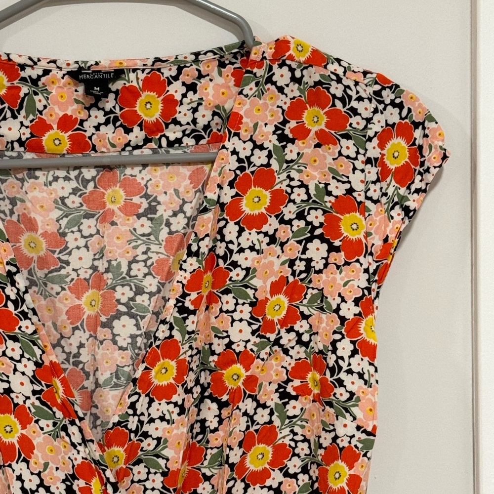 J. Crew floral wrap dress